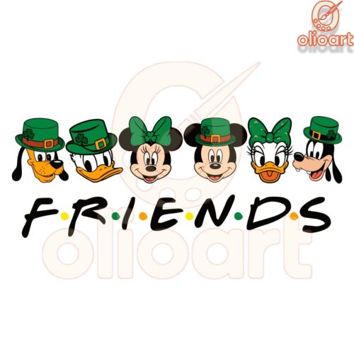 Disney Mickey Friends St Patricks Day PNG