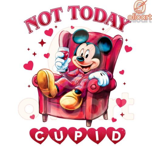 Disney Mickey Mouse Not Today Cupid PNG