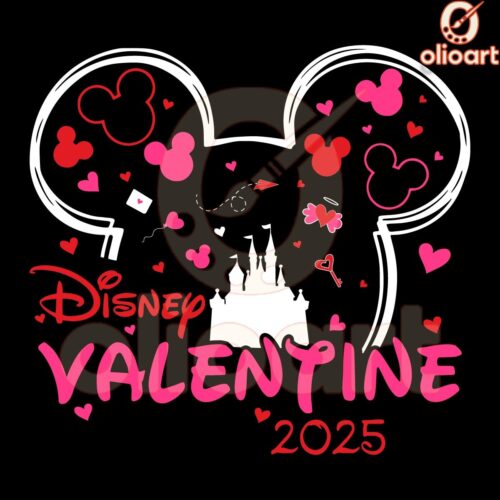 Disney Valentine 2025 Mickey Head PNG