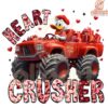 Doanld Duck Valentine Heart Crusher Tractor PNG