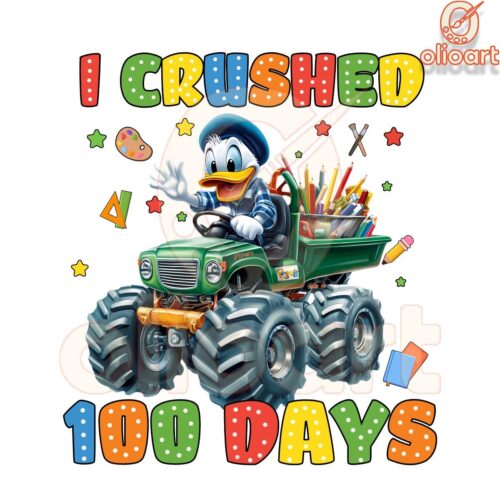 Donald Duck I crushed 100 Days PNG