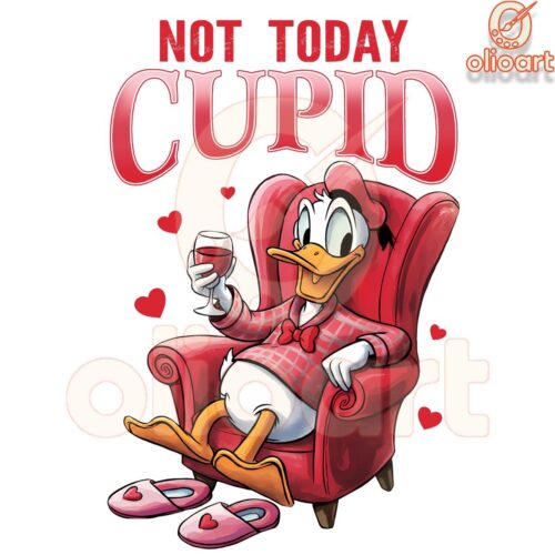 Donald Duck Not Today Cupid PNG