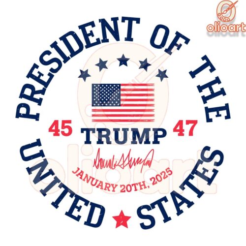 Donald Trump 45 - 47 President Of US PNG