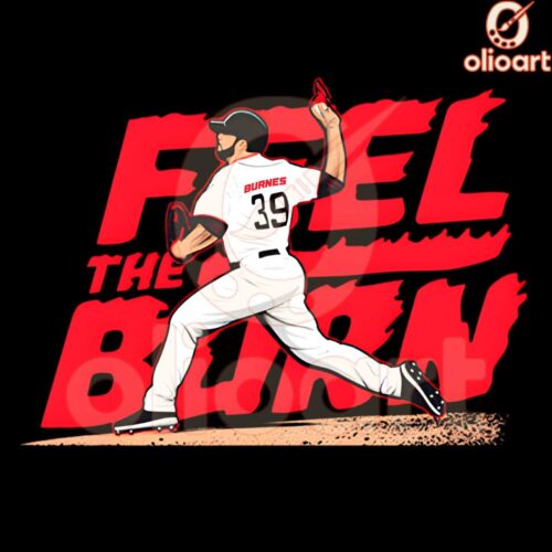 Feel the Burn Corbin Burnes Arizona Diamondbacks PNG Design