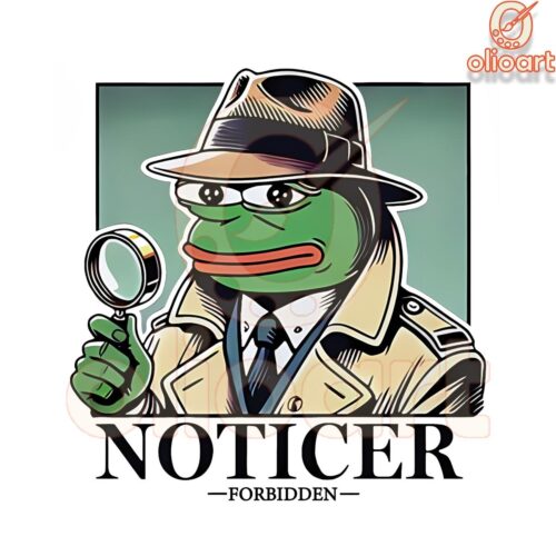 Forbidden Detective Pepe SVG PNG The Ultimate Noticer