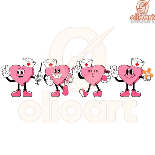 Funny Nurse Valentine Candy Heart SVG