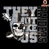 Glitter Las Vegas Raiders They Not Like Us PNG Sublimation