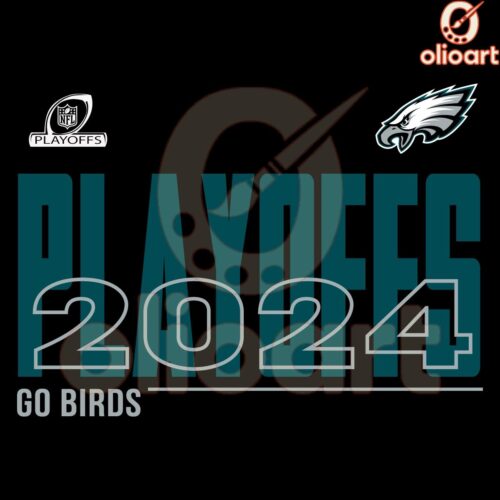 Go Birds Philadelphia Eagles 2024 NFL Playoffs SVG Design