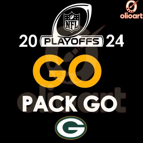 Go Pack Go Green Bay Packers SVG for 2024 NFL Playoffs