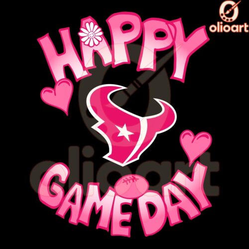 Happy Gameday SVG Houston Texans Valentines Day Cheer