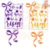He Is Not Here he Is risen Coquette Bow Easter PNG