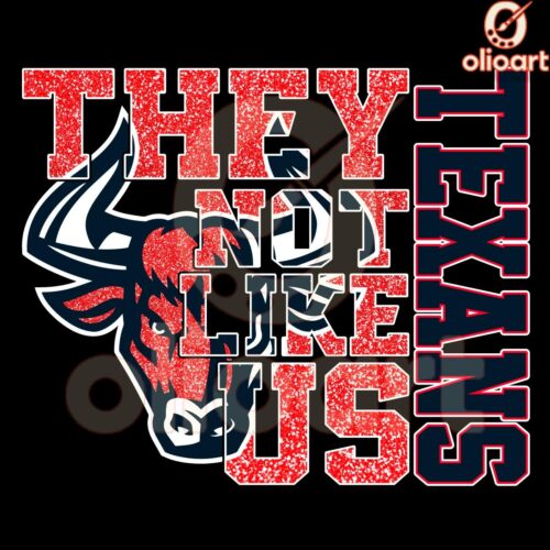 Houston Texans They Not Like Us Design PNG