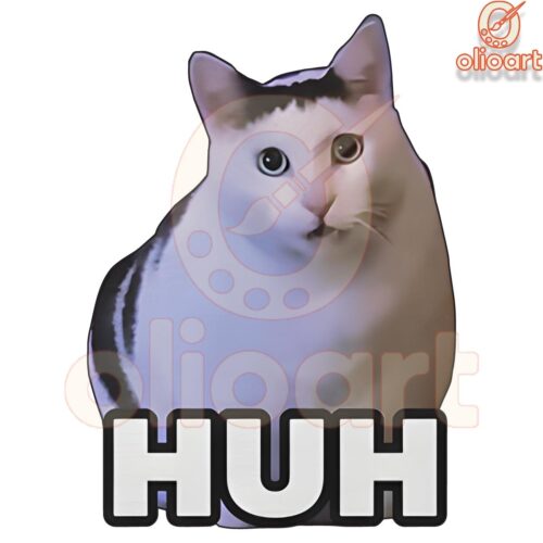 Huh Cat Meme SVG or PNG The Iconic Expression