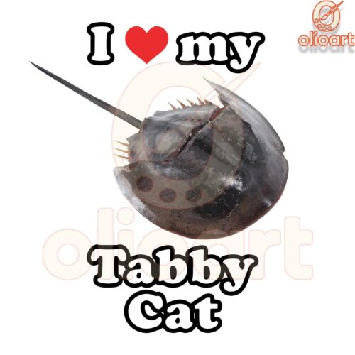 I Love My Tabby Cat PNG