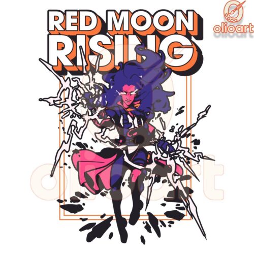 Imogen Temult Red Moon Rising SVG Design