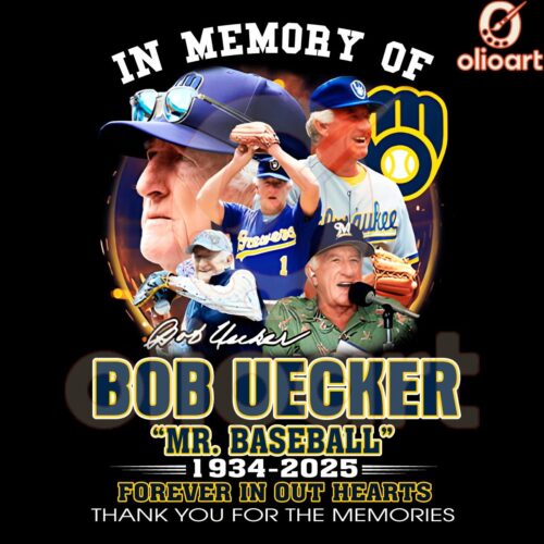 In Memory Of Bod Uecker Mr Baseball 1934 2025 PNG