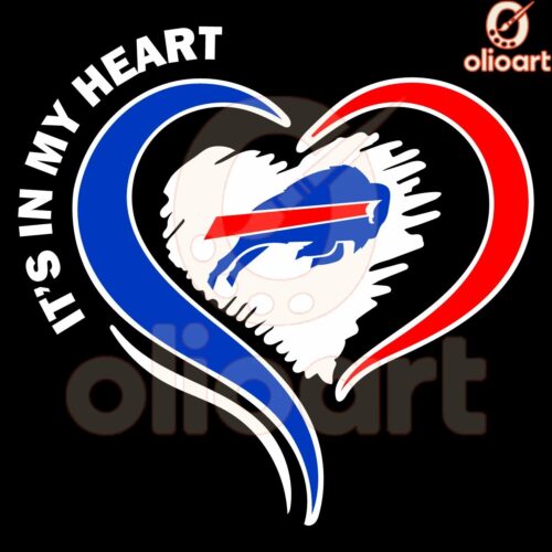 In My Heart Buffalo Bills Football Fans SVG PNG