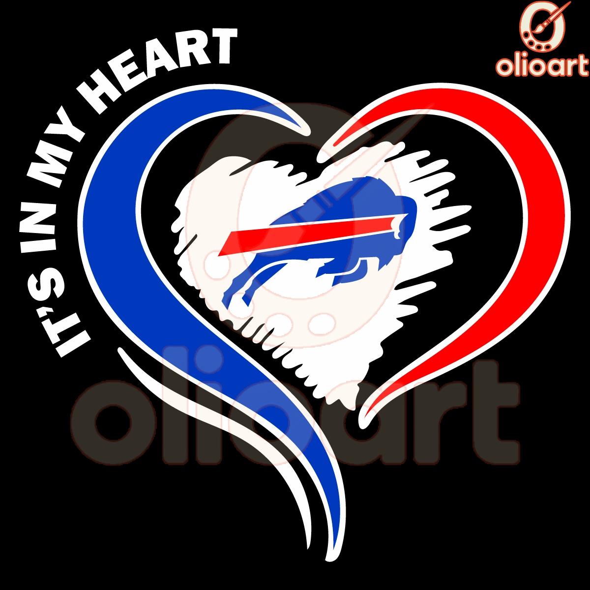 In My Heart Buffalo Bills Football Fans SVG PNG