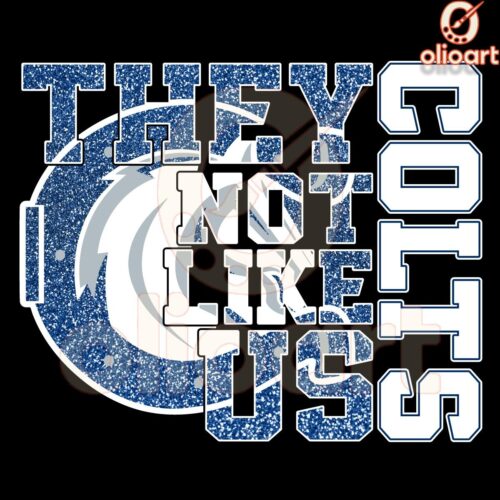 Indianapolis Colts They Not Like Us Design PNG