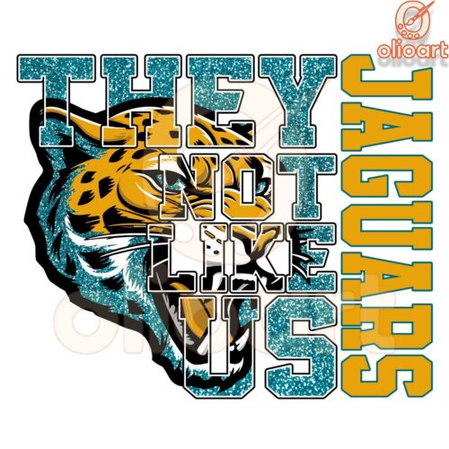 Jacksonville Jaguars They Not Like Us Design PNG