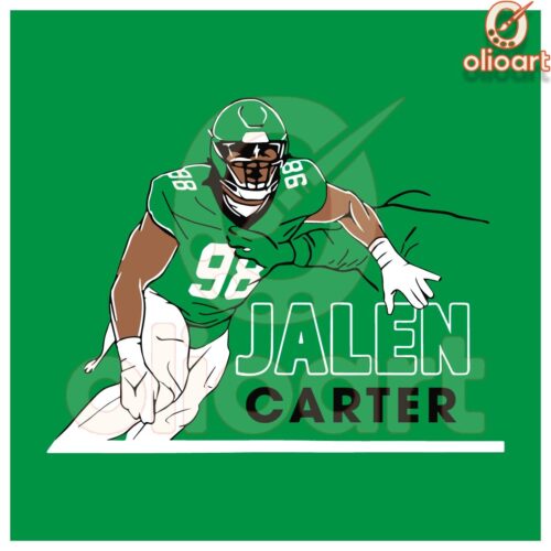 Jalen Carter Big Dawg Pose SVG Philadelphia Eagles Star Art