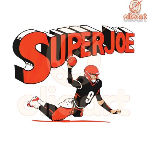 Joe Burrow Cincinnati Bengals Superjoe Throw SVG