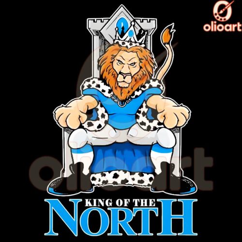 King Of The North Detroit Lions Mascot PNG