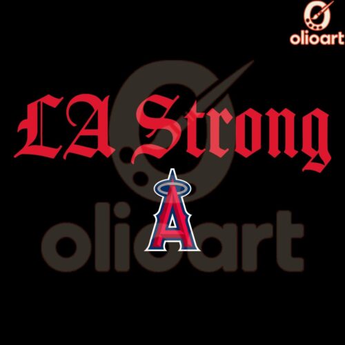 LA Angels Baseball SVG Show Your LA Strong Pride