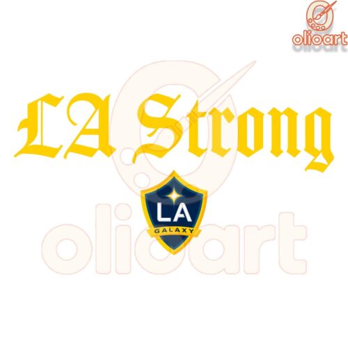 LA Galaxy Soccer Club SVG Show Your LA Strong Pride