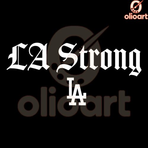 LA Strong SVG Los Angeles Dodgers Pride