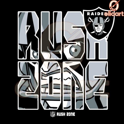 Las Vegas Raiders NFL Rush Zone Team PNG Design