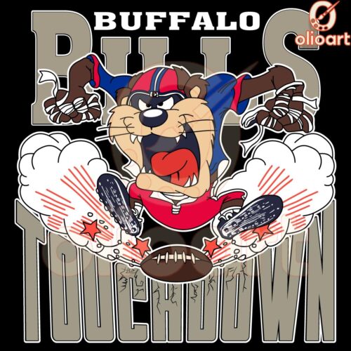 Looney Tunes Buffalo Bills NFL Touchdown Mascot PNG