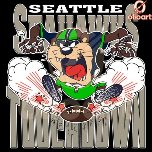 Looney Tunes Seahawks Mascot Scores Big Touchdown NFL PNG