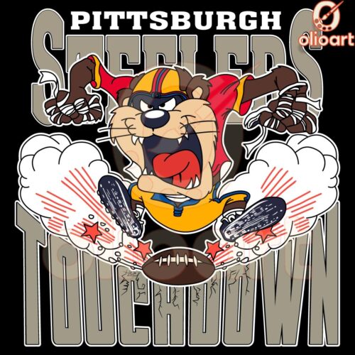 Looney Tunes Steelers Mascot Touchdown NFL SVGPNG Art