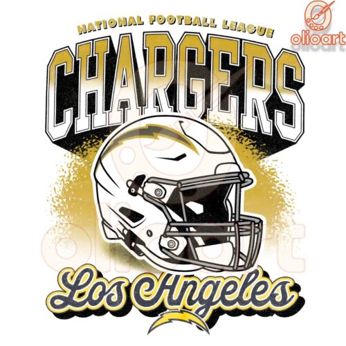 Los Angeles Chargers Helmet PNG NFL Fan Favorite Design