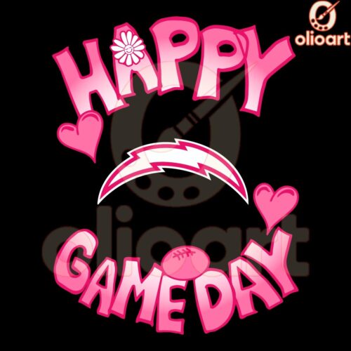 Los Angeles Chargers Valentines Day SVG for a Happy Gameday