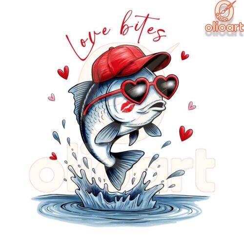 Love Bites Fisherman Valentine Gift SVGPNG