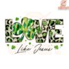 Love Like Jesus Shamrock Leopard Print PNG Design