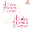 Love Never Gives up Coquette Pink Bow PNG