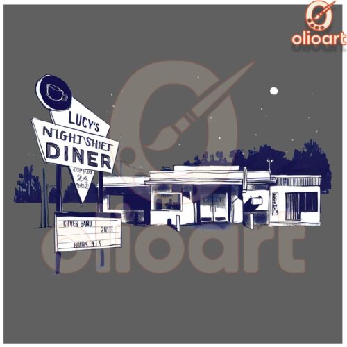 Lucys Night Shift Diner Lucy Dacus PNG Artwork