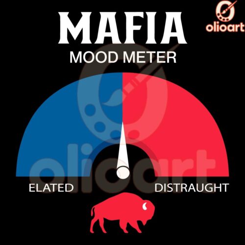 Mafia Mood Meter SVG for Buffalo Bills Football Fans