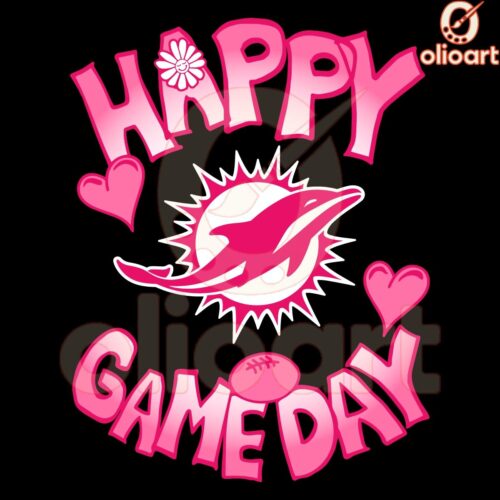 Miami Dolphins Valentines Day SVG Celebrate Love Gameday