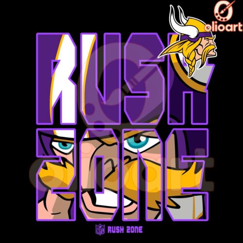 Minnesota Vikings NFL Rush Zone Team Art PNG Download