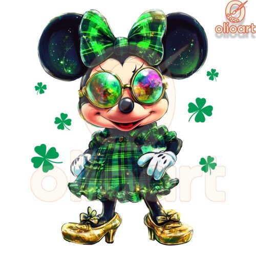 Minnie Mouse St. Patrick's Day Lucky Clover PNG