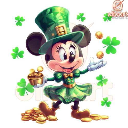 Minnie Mouse St Patricks Day PNG Leprechaun Gold Magic