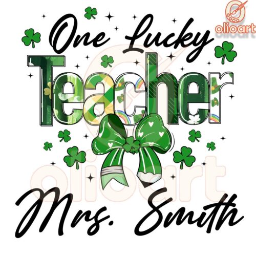 Mrs Smiths Lucky Day St Patricks PNG Design