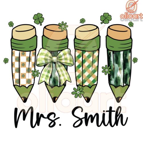 Mrs Smiths Lucky Teacher St Patricks Day SVGPNG Design