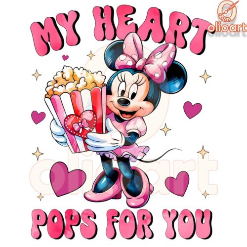 My Heart Pops for You Disney Minnie PNG