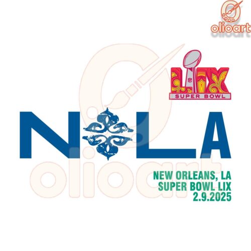 New Orleans Super Bowl LIX 2025 SVG Design