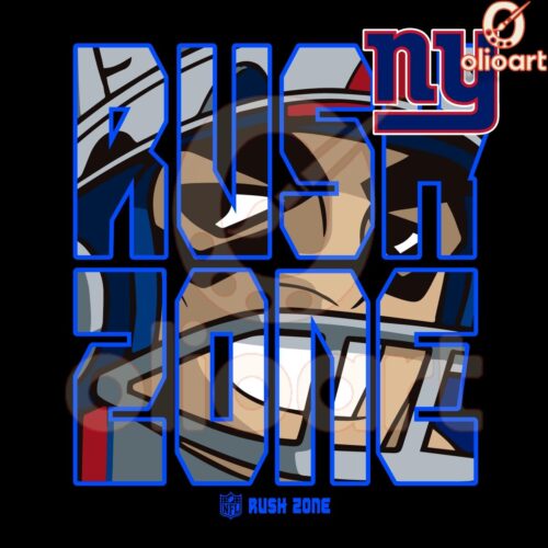 New York Giants NFL Rush Zone Team PNG Design